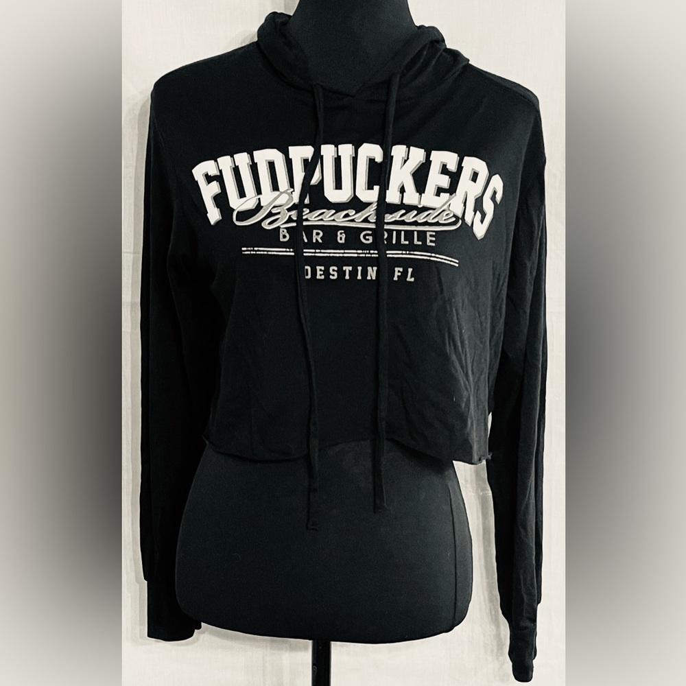 Fudruckers Cropped Hoodie